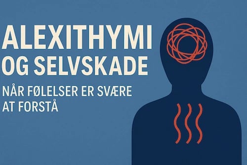 Illustration af alexithymi og indre uro.