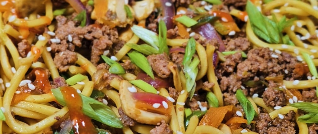nouilles sautées boeuf
