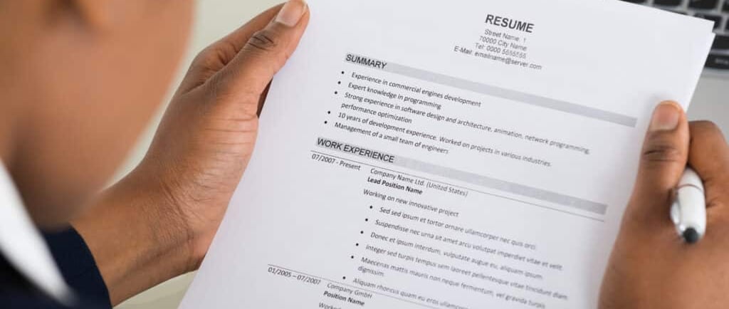 Modern tech resume design with highlighted sections showing technical skills, quantified achievement