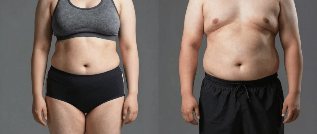 Extreme weight loss before and after showing safe transformation with Yucca Health GLP-1 medical sup