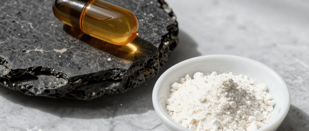 Premium shilajit and collagen capsules for cellular metabolism and fat loss