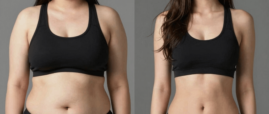 Semaglutide weight loss results before and after showing TMates GLP-1 transformation