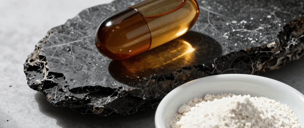 Premium shilajit and collagen capsules for cellular metabolism and fat loss