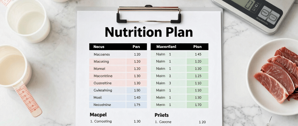 Personalized nutrition plan for weight loss showing food to eat combined with Yucca Health GLP-1 sup