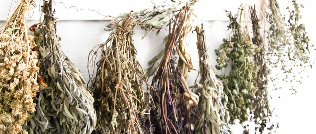 dried herbs for herbal rinse