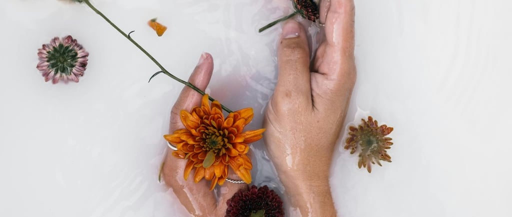 Making Cleopatra's milk bath