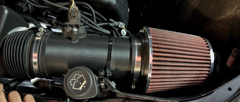 BMW Motorraum Luftansaugung 3D gedruckt aus carbonverstärktem Filament