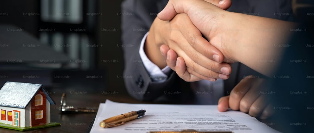 The image shows a handshake related to probate in Brazil