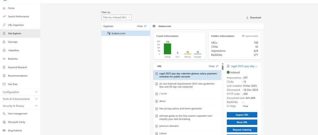 Bing Webmaster Tools Microsoft