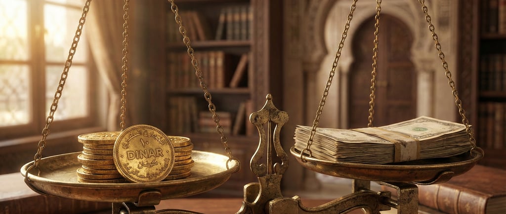 Tinjauan Fikih: Kedudukan Uang Kertas (Rupiah) Setara Emas (Dinar) dan Implikasinya pada Transaksi Ribawi