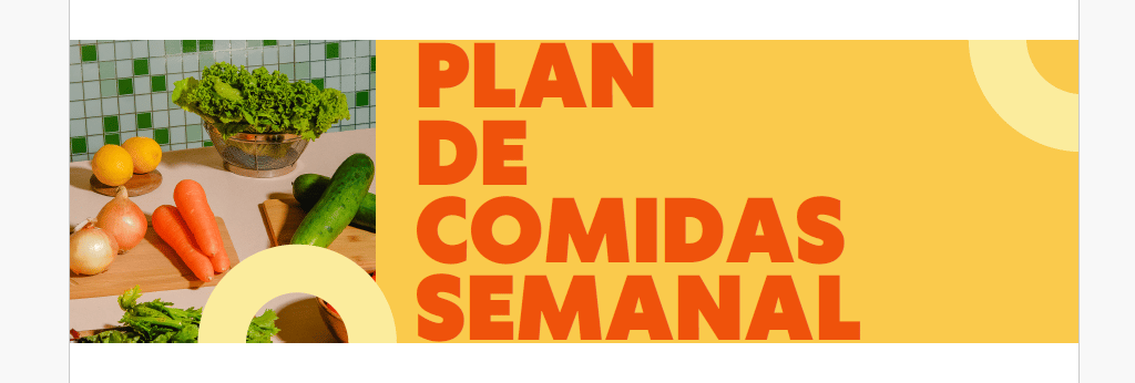 imagen de una plantilla de seguimiento de comidas