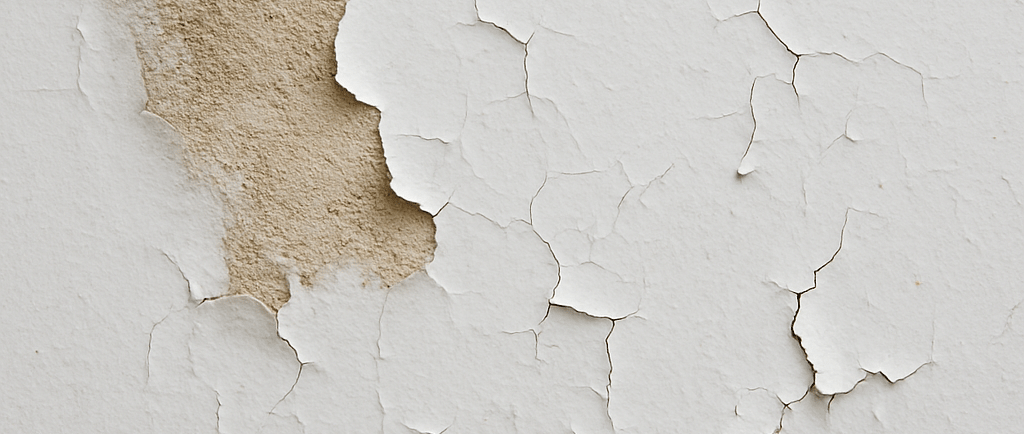 Wall damage caused by lack of primer – painting issues often seen in London homes
