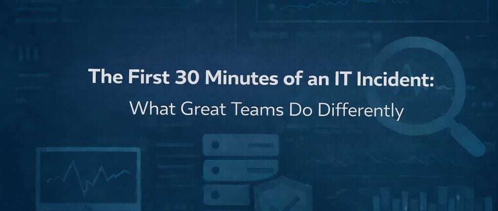 The First 30 Minutes of an IT Incident: What Great Teams Do Differently