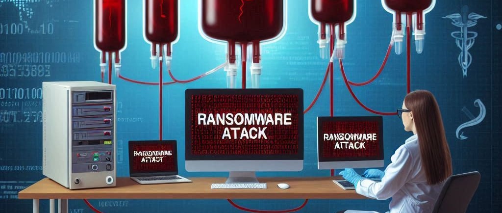 Ransomware attack on a Blood Bank Computers