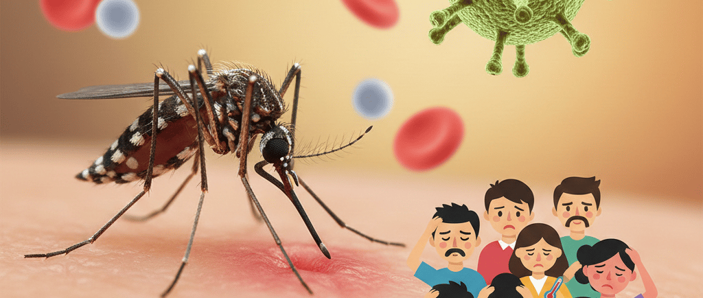 Dengue causes symptoms entertainment