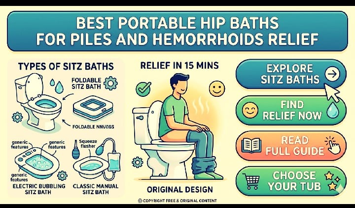 Best Portable Hip Bath Tubs for Piles and Hemorrhoids Relief