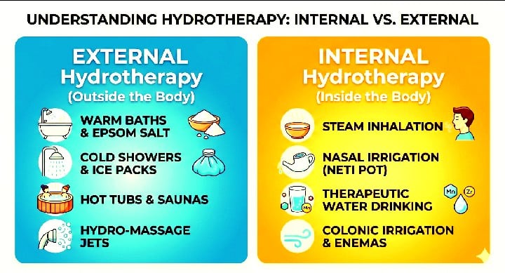 Internal vs. External Hydrotherapy: Understanding the Difference