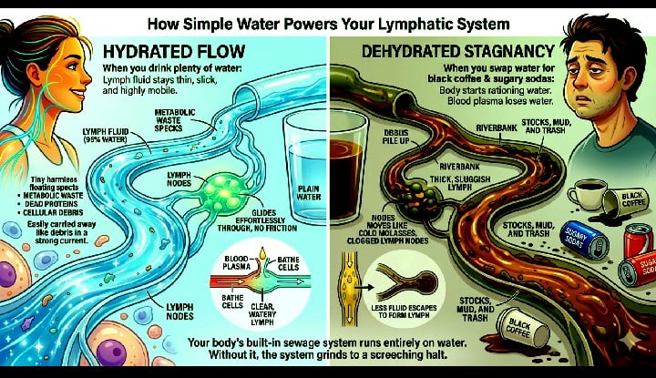 The Role of Water in Detoxifying the Lymphatic System