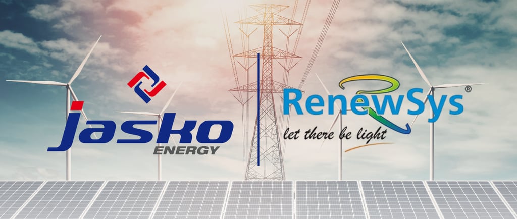 Jasko Energy is Now an Authorized RenewSys Partner in Ahmedabad