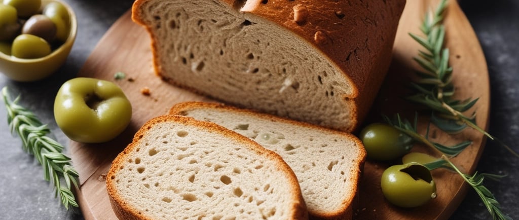 a basket filled with loaves of bread