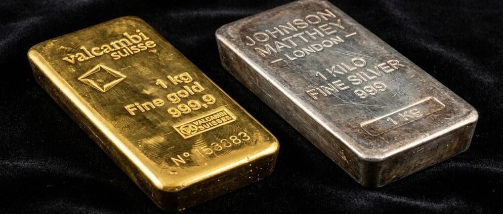 zlata a strieborna tehlicka