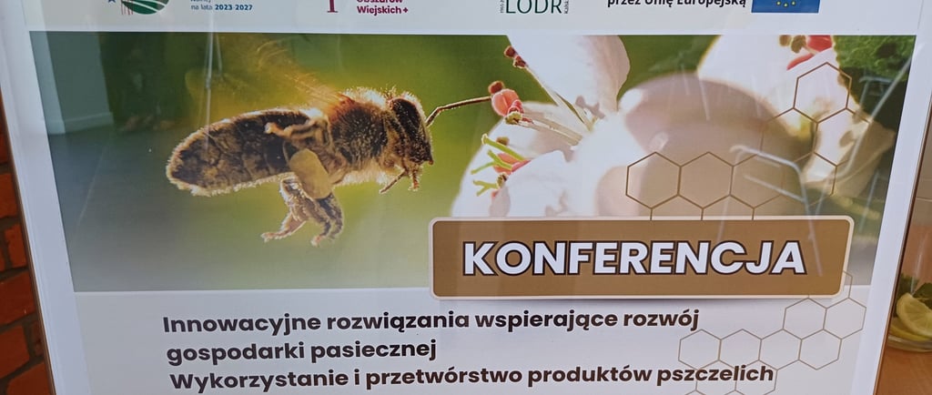 Pasieka Miodex podczas konferencji w Palacu w Mierzecinie