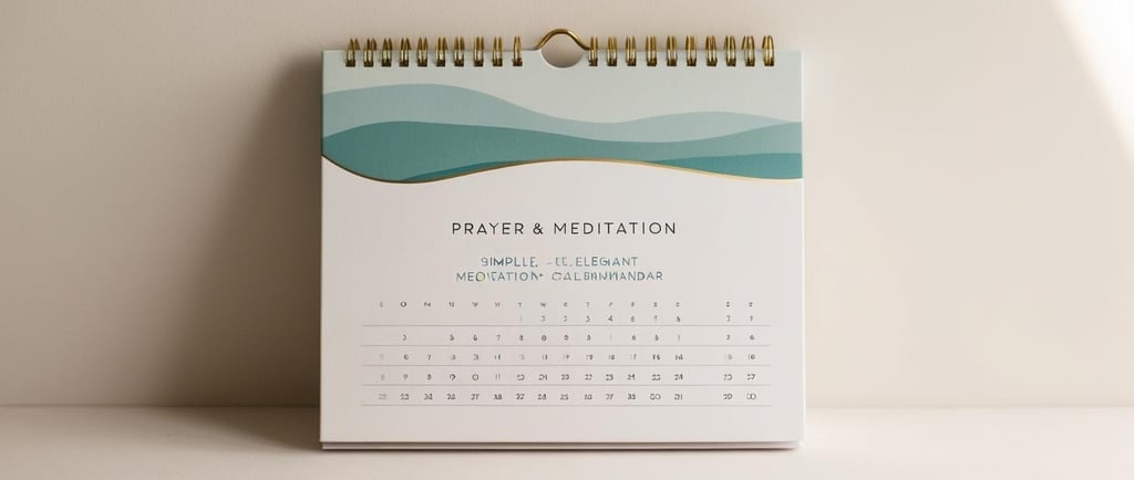 image d'une calendrier biblique pour la prière