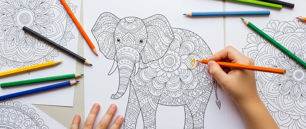 Livro de Colorir Infantil para Crianças em PDF para Imprimir | Atividades terapêuticas para Crianças