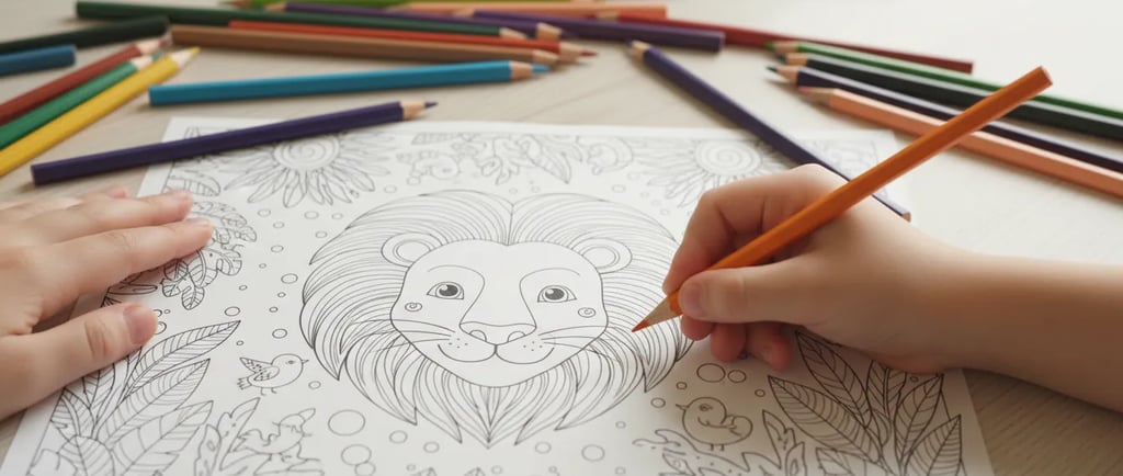 Livro de Colorir Infantil para Crianças em PDF para Imprimir | Atividades terapêuticas para Crianças