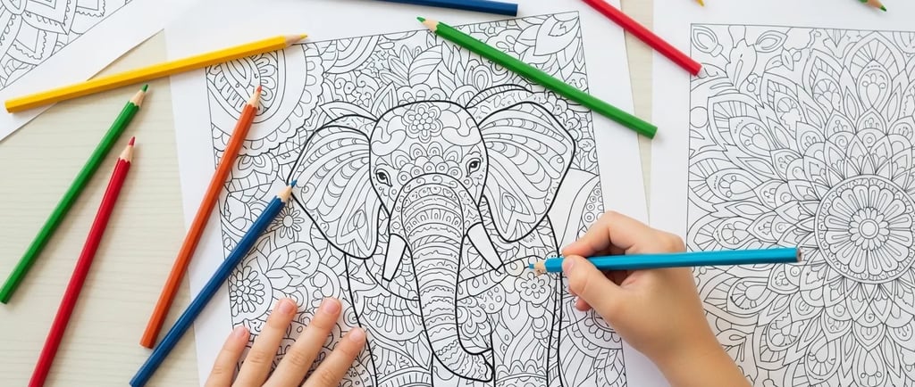 Livro de Colorir Infantil para Crianças em PDF para Imprimir | Atividades terapêuticas para Crianças