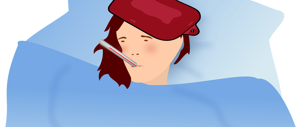 a sick woman with UTI infection