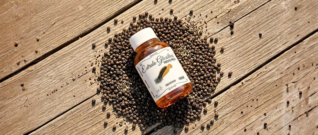 Frasco 100ml Extrato Glicolico Pimenta Preta