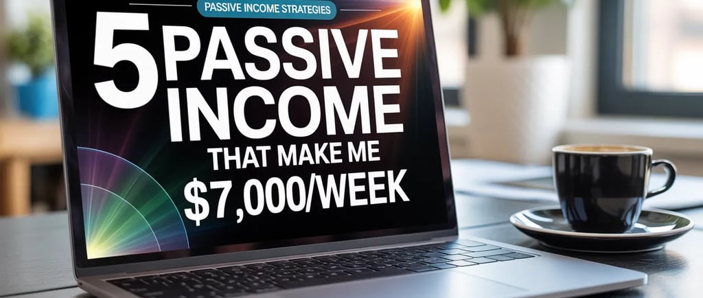 5 Passive Income Ideas That Make Me $7,000/Week.