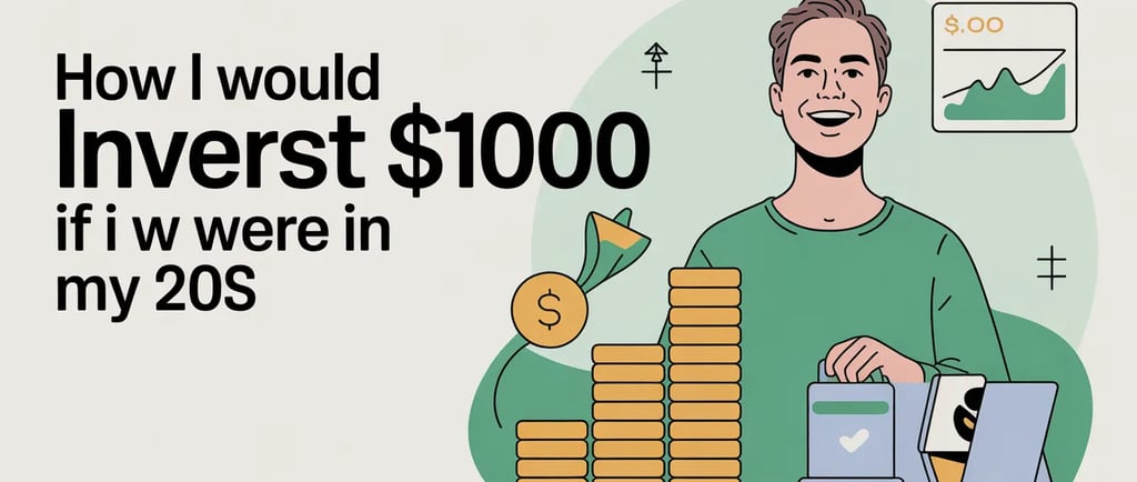 How I Would Invest $1000 If I Were In My 20s