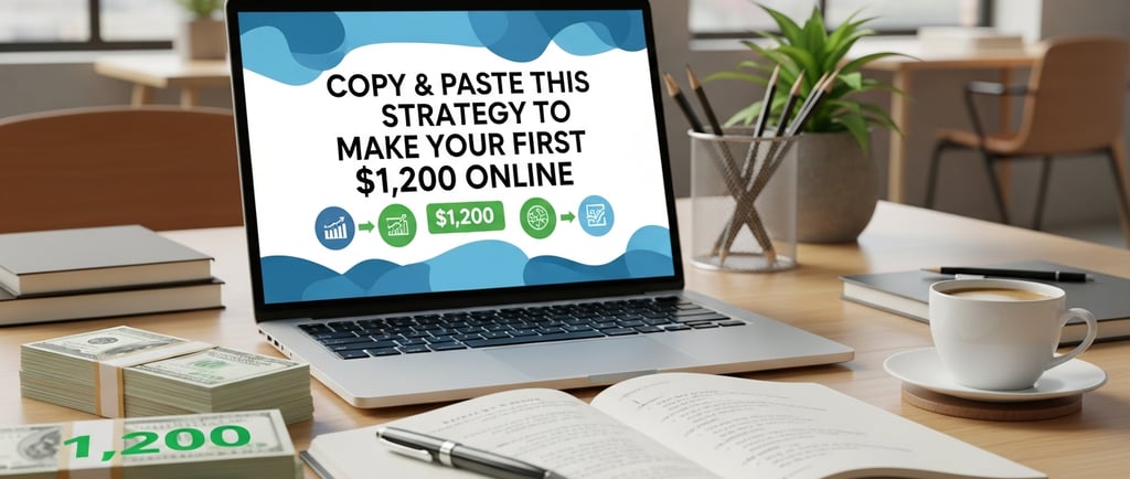 Copy & Paste This Strategy to Make Your First $1,200 Online.