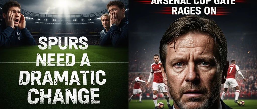"Spurs need a dramatic change" | Pressure increases on Thomas Frank as 'Arsenal cup gate' rages on