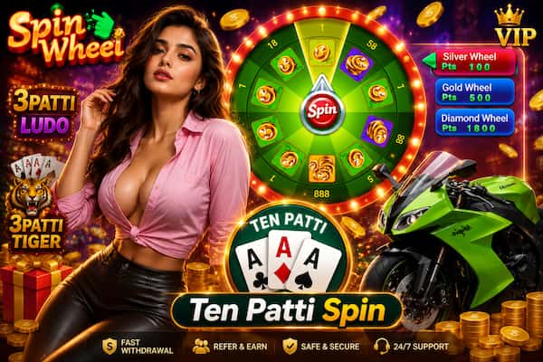 Teen Patti Spin real cash game download Pakistan