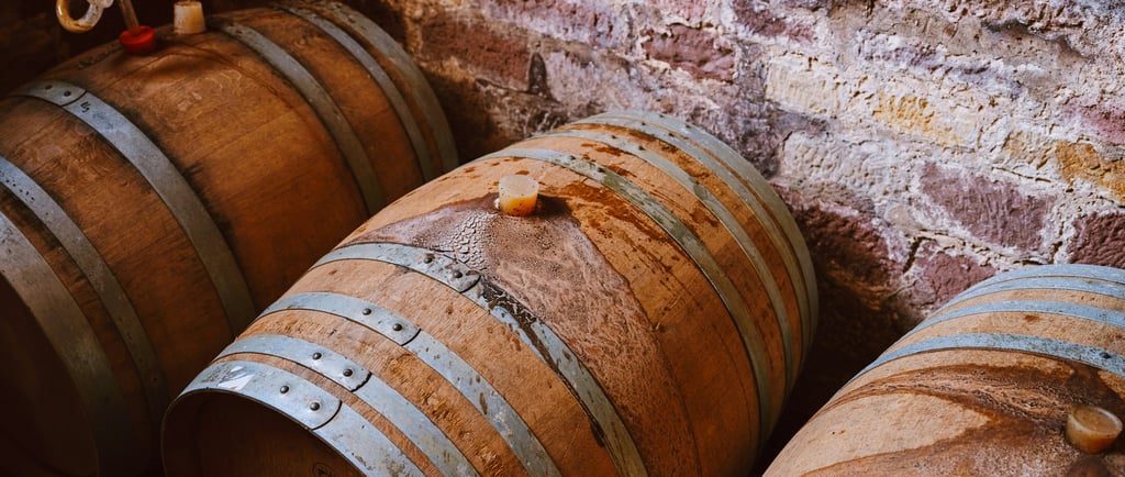 Wine barrels