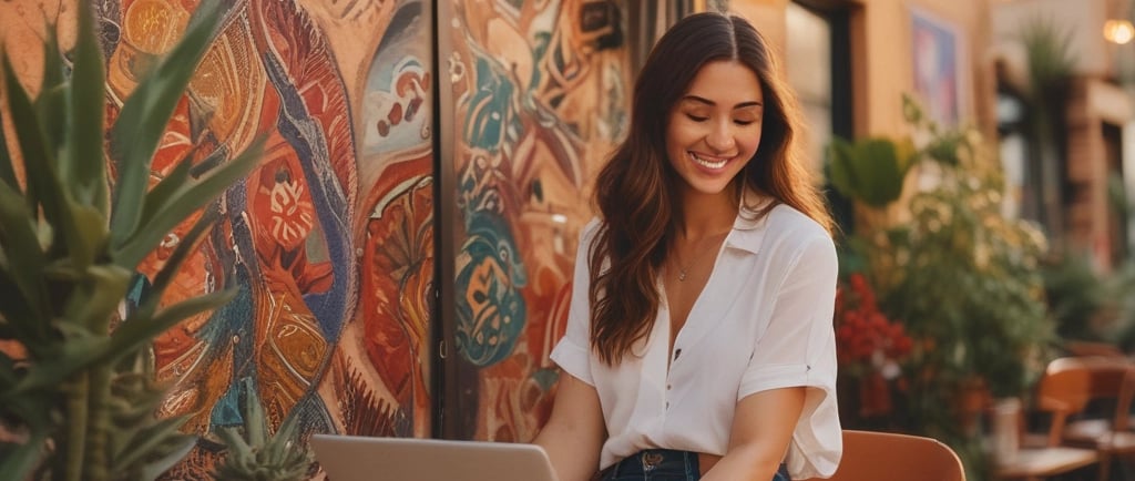 A serene sunrise over a quiet cityscape, hinting at new beginnings for remote workers.