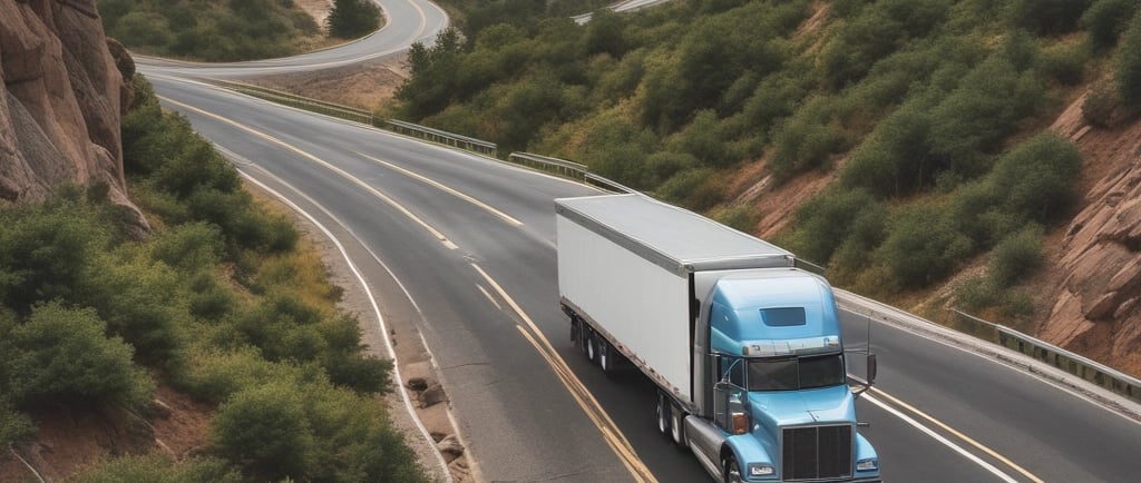 White truck parked on city street near businesses.