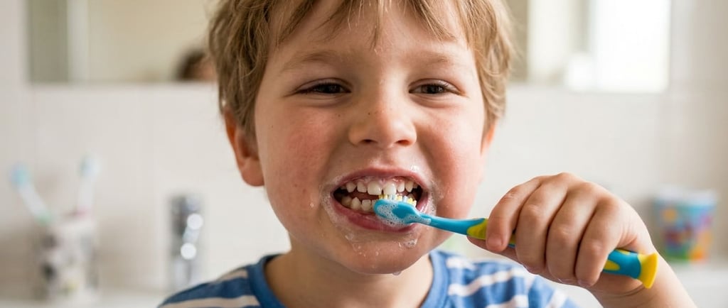 cepillar dientes de leche