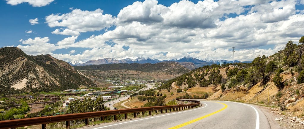 Scenic highway into Durango mountains – perfect for reliable used cars Durango CO