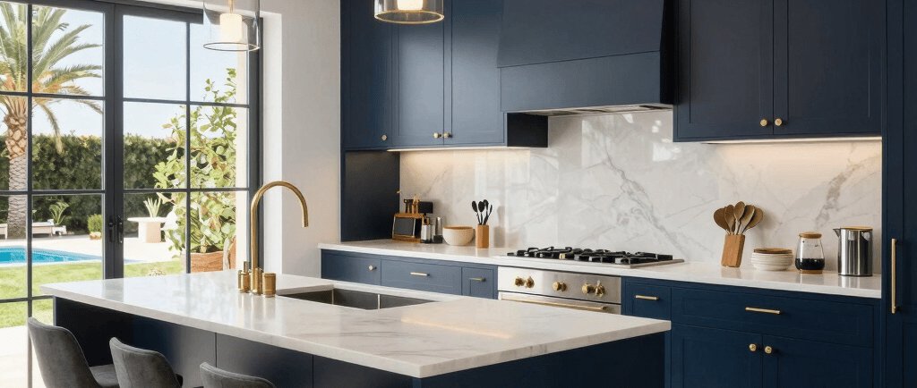 Completed kitchen renovation with modern finishes used to judge contractor quality