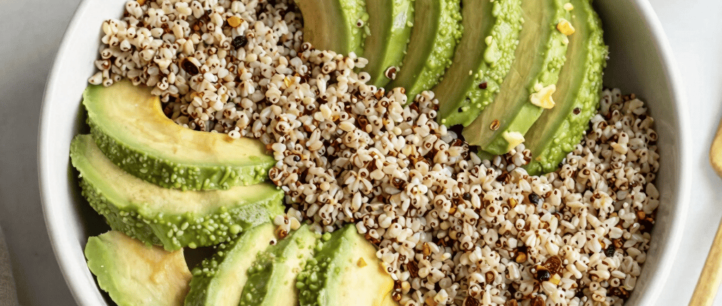 Four slices of bread with different types of food on them