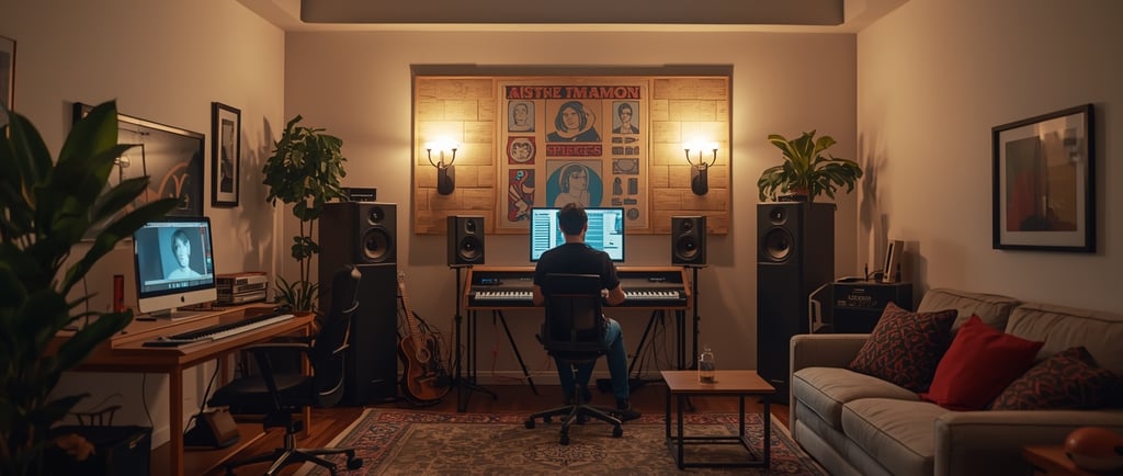 uma sala de estar com um sofá, um sofá e um sofá