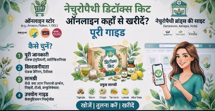 नेचुरोपैथी डिटॉक्स किट ऑनलाइन कहाँ से खरीदें? पूरी गाइड