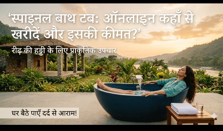स्पाइनल बाथ टब ऑनलाइन कहाँ से खरीदें और इसकी कीमत?