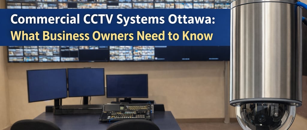 Commercial CCTV monitoring system for Ottawa businesses.