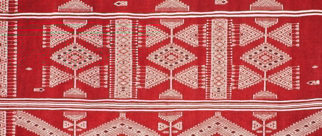 Margoum, tapis tissé tunisien, culture et traditions tunisiennes.