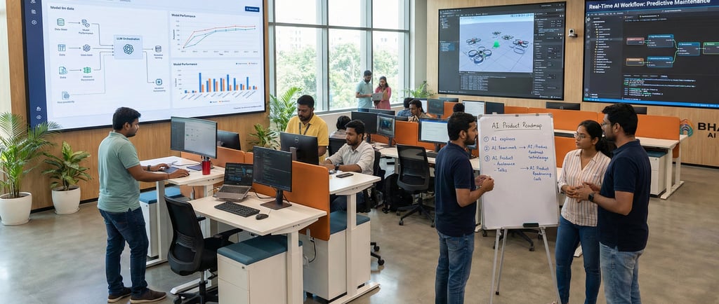 Indian Global Capability Centers transforming from IT support to advanced AI innovation labs.